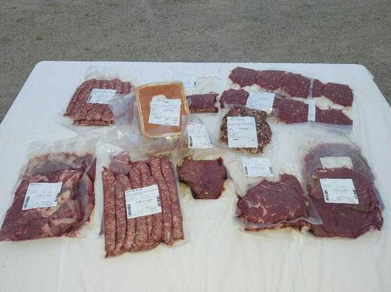 Viande de bœuf Aubrac emballée sous vide